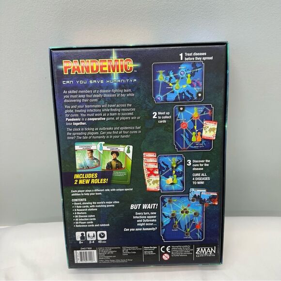 Pandemic Z-Man strategy board game all pieces present - Picture 2 of 4